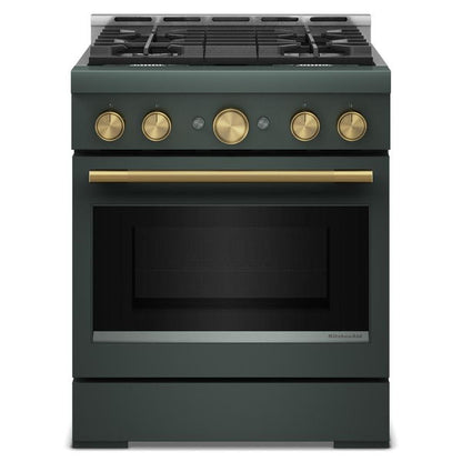 KitchenAid 30" 4 Burner Commercial-Style Gas Range With No Preheat Air Fry Mode - Juniper