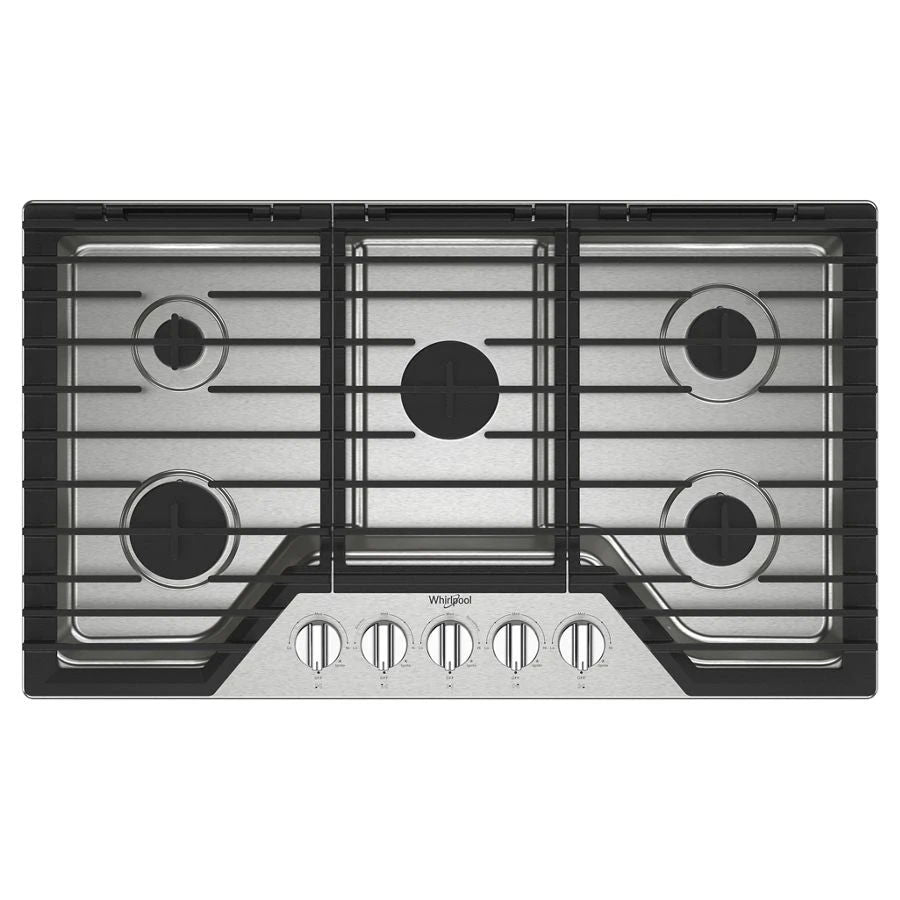 36" Gas Cooktop With 5 Burners And Ez-2-Lift Hinged Cast-Iron Grates