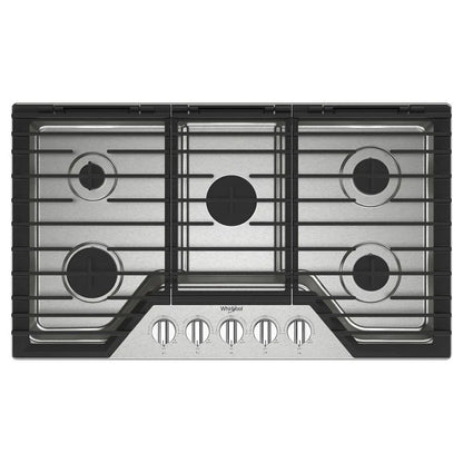 36" Gas Cooktop With 5 Burners And Ez-2-Lift Hinged Cast-Iron Grates