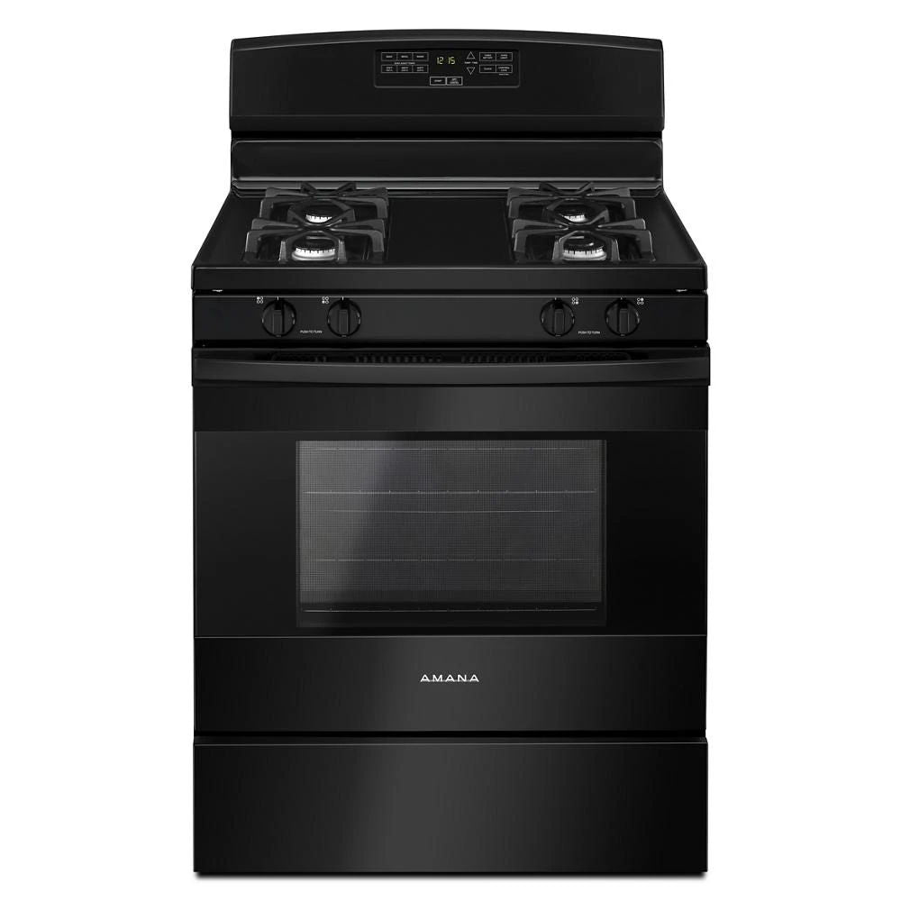 30" Gas Range With Bake Assist Temps - Black