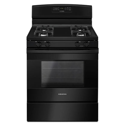 30" Gas Range With Bake Assist Temps - Black