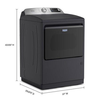 7.4 Cu. Ft. Pet Pro Top Load Electric Dryer With Extra Power And Sanitize Cycle - Midnight Steel