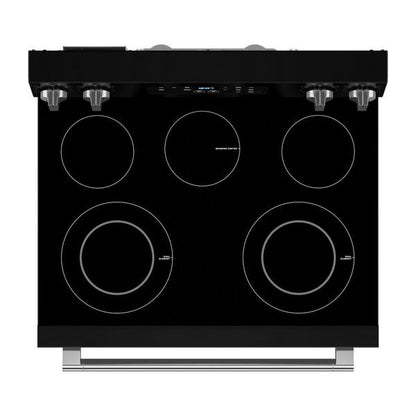 30" Wide Electric Range With Steam Clean - 5.3 Cu. Ft. - Black