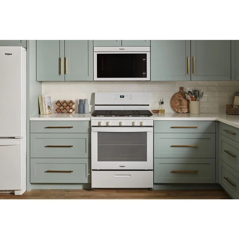 1.1 Cubic Feet Flush Mount Microwave With Turntable-Free Design - White
