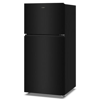 Whirlpool 30" Wide Top Freezer Refrigerator With Total Coverage Cooling - 19.3 Cu. Ft. - Black