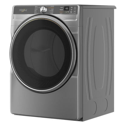 7.4 Cu. Ft. Smart Front Load Energy Star Gas Dryer With Steam Capabilities - Radiant Silver