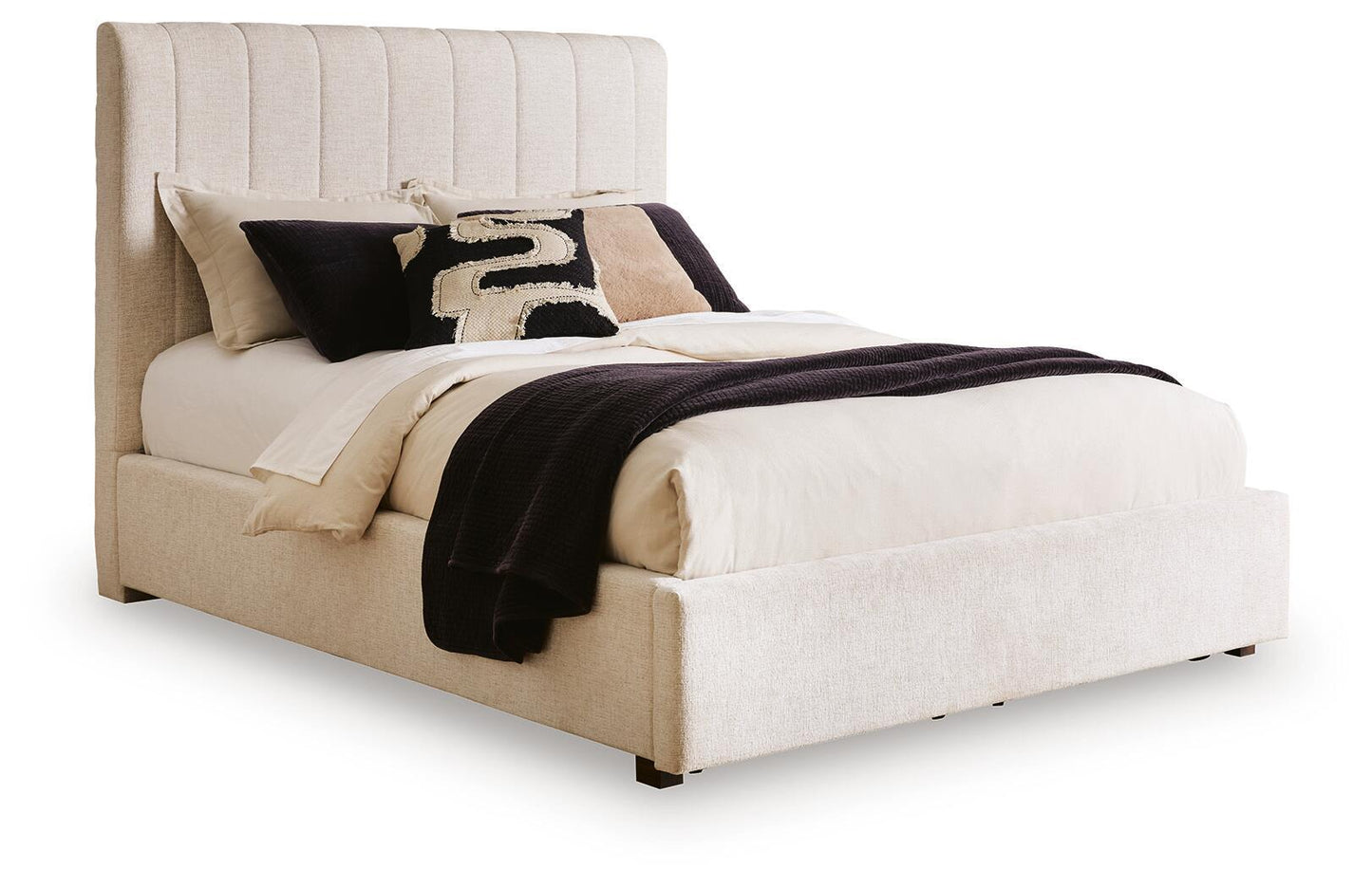 Shoralli - Queen Upholstered Storage Bed - Beige