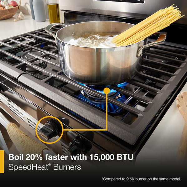 30" Self Clean Gas Range With No Preheat Mode - White