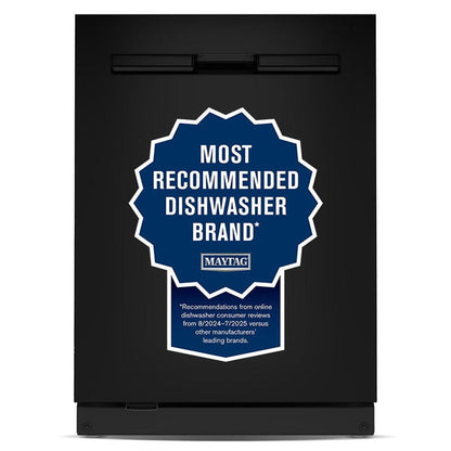 24" Top Control Dishwasher With Powerblast Cycle And Powerdry - Black