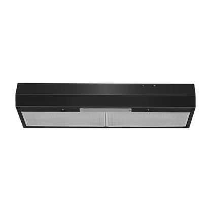 30" Range Hood With Full-Width Grease Filters - Black