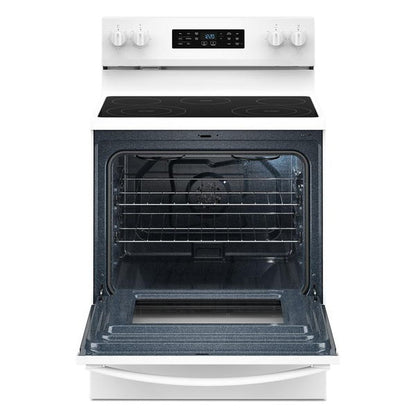 30" Electric Range With Air Cooking Technology And Steam Clean - White
