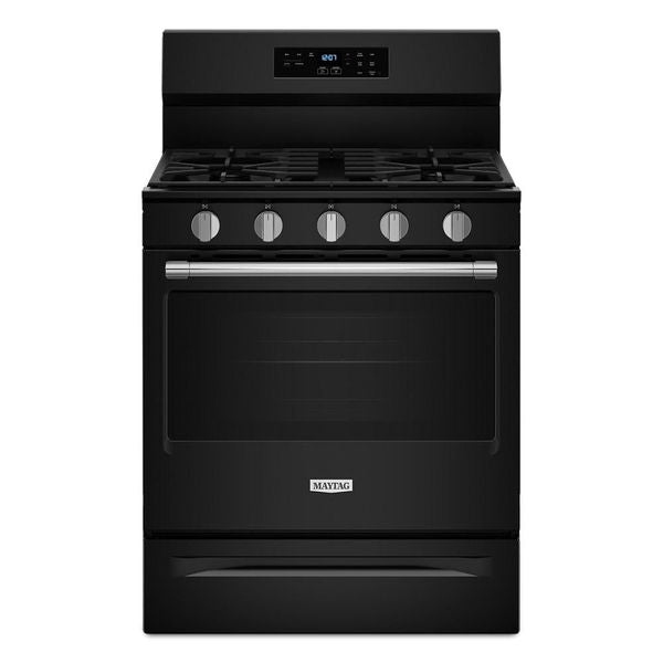 30" Wide Gas Range With No Preheat Air Fry And Air Baking - 5.0 Cu. Ft. - Black