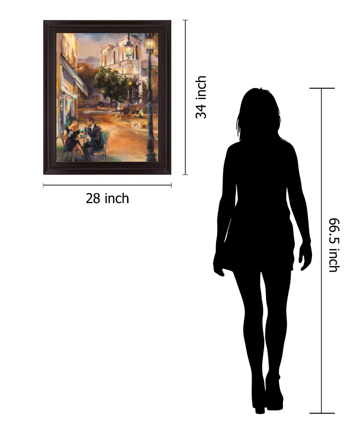 Evening Terrace - 28" x 34" Framed Wall Art