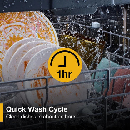 24” Stainless Steel Dishwasher With AI Intelligent Wash, 47 dBA - Steel