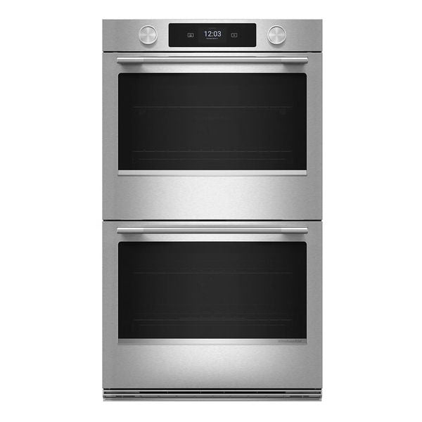 27" Smart Electric Double Wall Oven With Assisted Cooking Modes - Printshield Finish