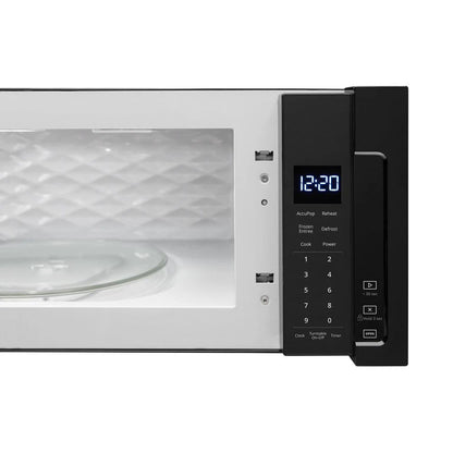 1.1 Cubic Feet Low Profile Microwave Hood Combination - Black