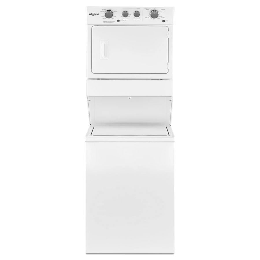 3.5 Cu.Ft Electric Stacked Laundry Center 9 Wash Cycles And Autodry - White