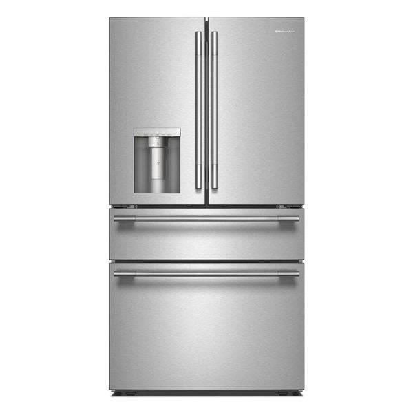 29 Cu. Ft. French Door Refrigerator With Exterior Water And Ice And Freshchill Full-Width Refrigerated Drawer - PrintShield Stainless