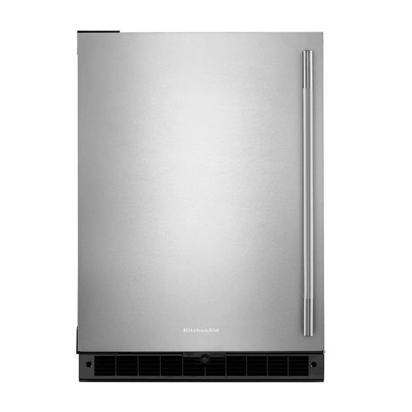 24" Undercounter Refrigerator With Stainless Steel Door, Backlit Touch Controls