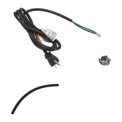 6' Dishwasher Power Cord 3 Wire 13 Amp Straight Plug - Black