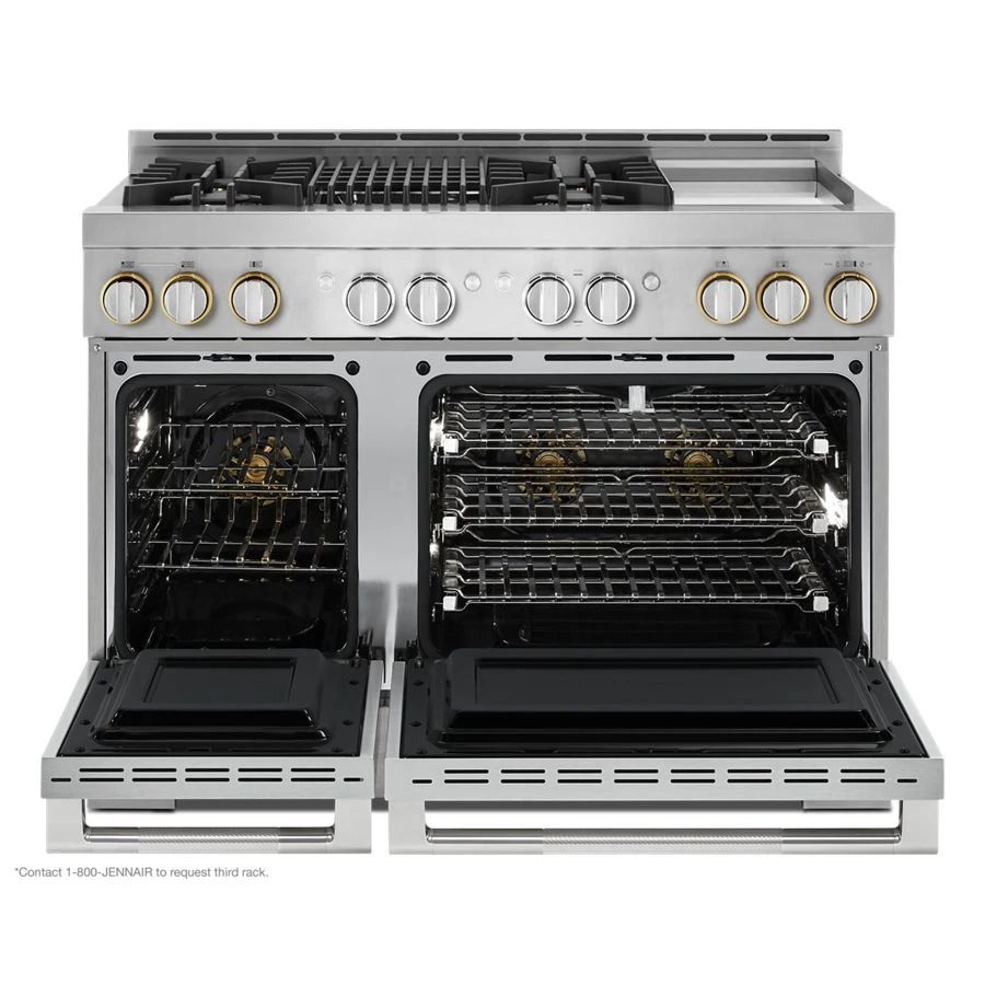 Rise 48" Gas Professional-Style Range With Chrome-Infused Griddle And Grill