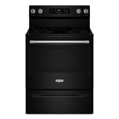 30" Wide Electric Range With Steam Clean - 5.3 Cu. Ft. - Black