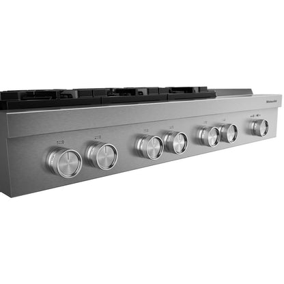Kitchenaid 48" 6-Burner Gas Commercial-Style Rangetop With Griddle - Stainless Steel