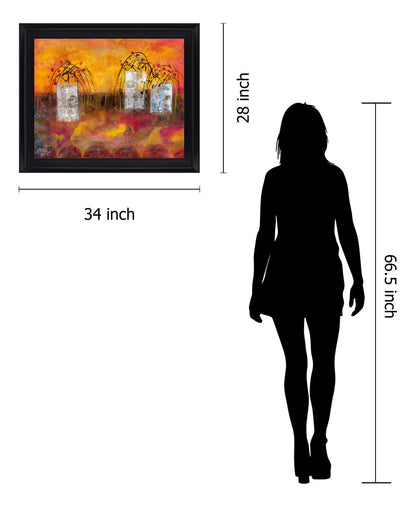 Sunlit Whimsy - 28" x 34" Framed Wall Art