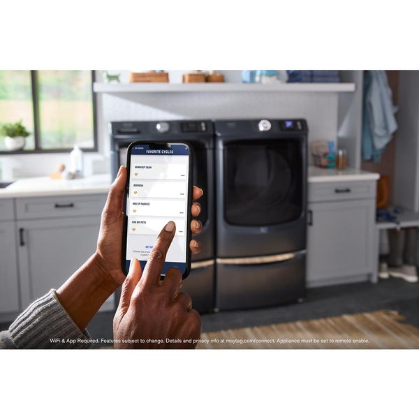 15.5" Pedestal For Front Load Washer And Dryer With Storage - Midnight Steel