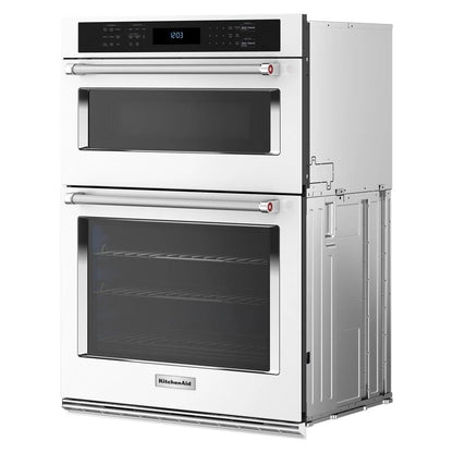 30" Combination Microwave Wall Oven With Air Fry Mode - White