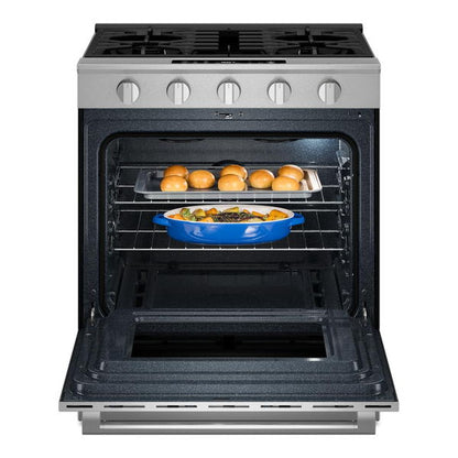 30" Wide Slide-In Gas Range With Grill Mode And No Preheat Air Fry - 5.0 Cu. Ft.