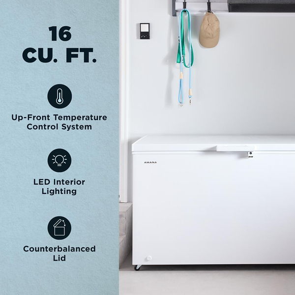 Amana 16 Cu. Ft. Chest Freezer With Up-Front Temperature Control System