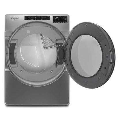 7.4 Cubic Feet Electric Wrinkle Shield Dryer With Steam - Chrome Shadow