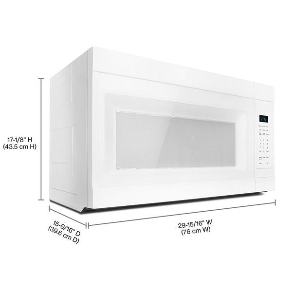 1.7 Cu. Ft. Over-The-Range Microwave With Quick Start Presets - White