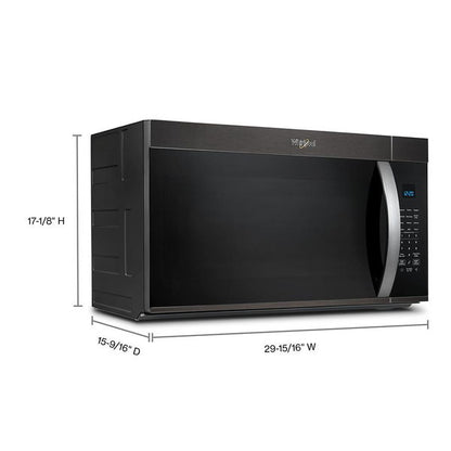 30" Wide Over The Range Microwave With Sensor Cooking - 1.9 Cu. Ft. - Black Stainless Finish