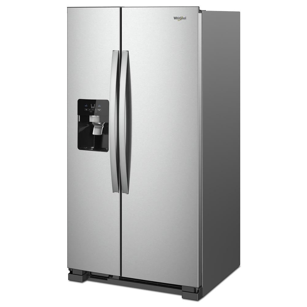 36" Wide Side-By-Side Refrigerator, Adaptive Defrost, 25 Cu. Ft. - Fingerprint-Resistant Stainless Finish