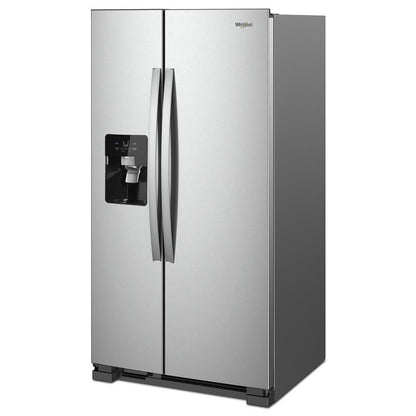 36" Wide Side-By-Side Refrigerator, Adaptive Defrost, 25 Cu. Ft. - Fingerprint-Resistant Stainless Finish