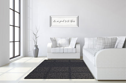 It's So Good To Be Home By Marla Rae - Mirrored Frame Wall Art - Beige
