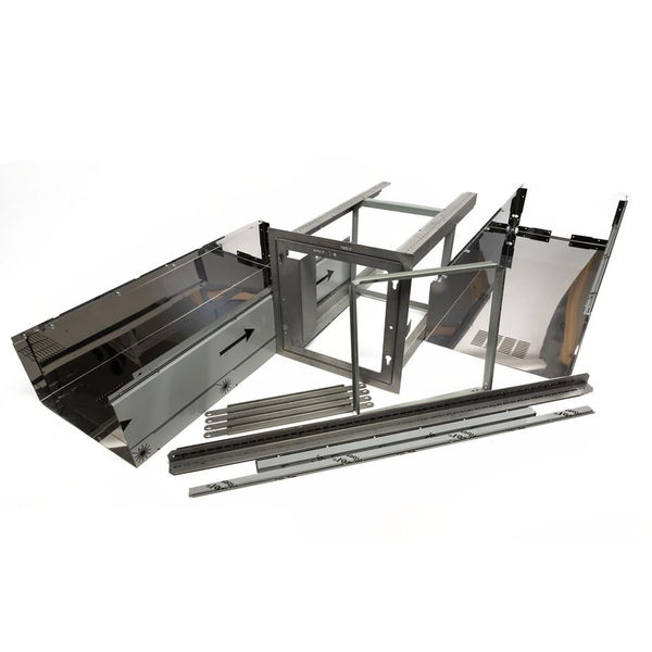 36" Range Hood Chimney Extension Kit, Stainless Steel, Compatible Model Jvi0636Ls, For Ceilings Between 8-7/8' To 10-1/2'