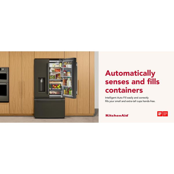 Counter-Depth French Door Refrigerator With Intelligent Auto Fill - Black Ore