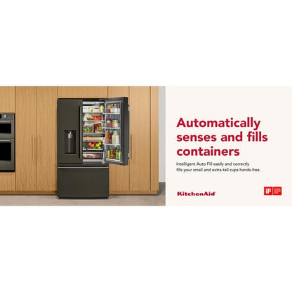 Counter-Depth French Door Refrigerator With Intelligent Auto Fill - Black Ore