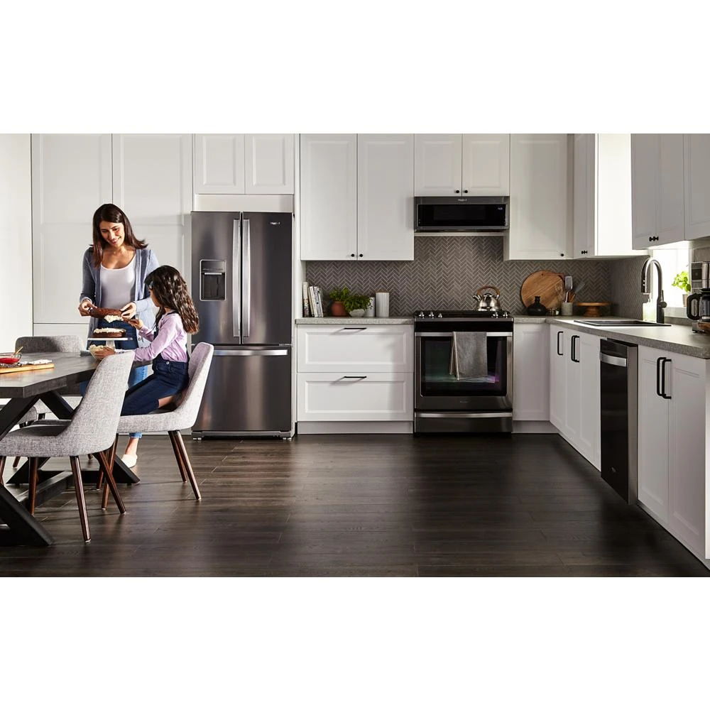 30" Wide French Door Refrigerator, 20 Cubic Feet - Fingerprint Resistant Stainless Steel