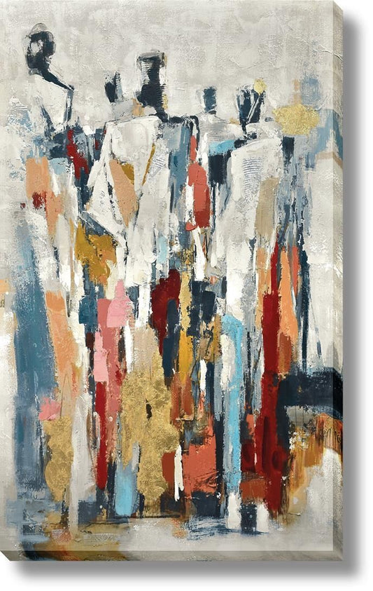 Gathered Echoes - 39" x 59" Framed Wall Art