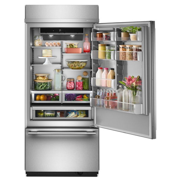 20.8 Cu. Ft. 36" Built-In Bottom Mount Refrigerator With Platinum Interior - Stainless Steel With PrintShield Finish