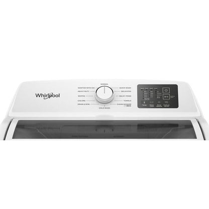 4.3 Cu. Ft. Whirlpool Top Load Impeller Washer With Quick Wash Cycle And Soft Close Glass Lid