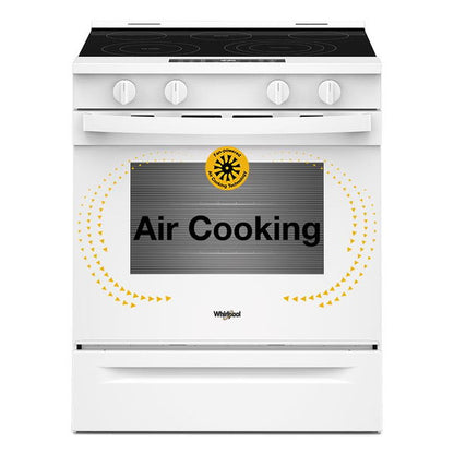 30" Electric Smart Range With Air Cooking Technology - White