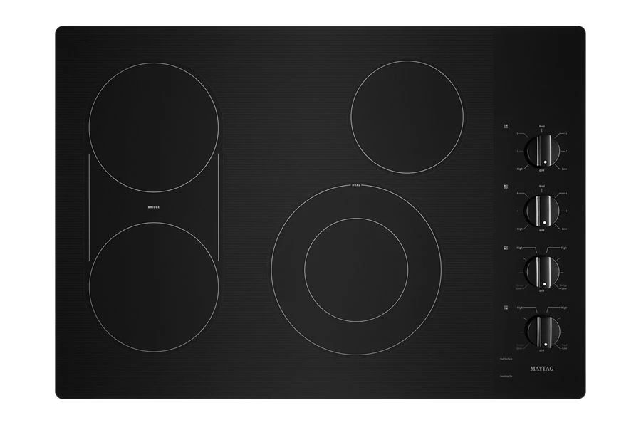 30" Electric Cooktop With Reversible Grill And Griddle - Black