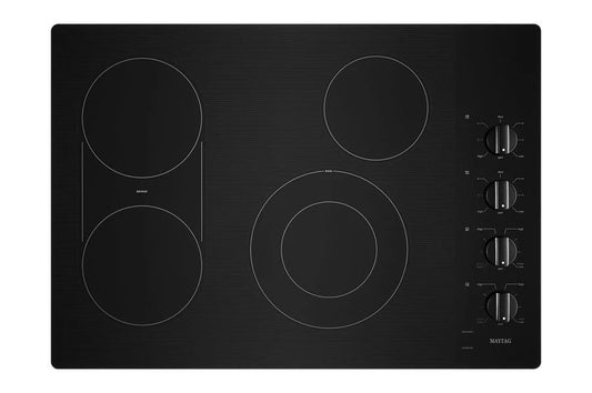 30" Electric Cooktop With Reversible Grill And Griddle - Black