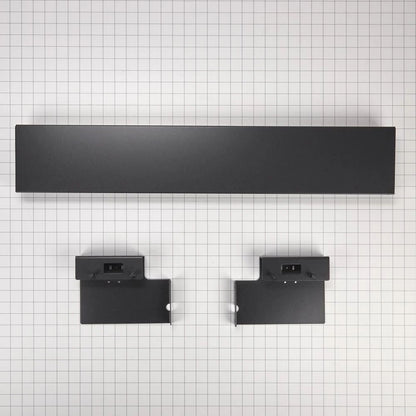 36" Refrigerator Armoire Style Door Panel Kit, Obsidian, Includes (1) Grille Assembly, (2) Grille Bracket Assembly - Black