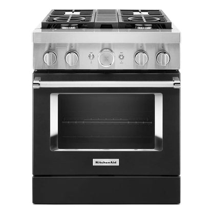 30'' Smart Commercial-Style Dual Fuel Range With 4 Burners - Imperial Black